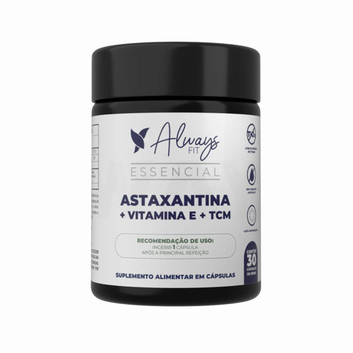 Astaxantina 4mg + Vitamina E 30mg + TCM - 30 Cápsulas
