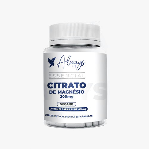 Citrato de Magnésio 200mg - 60 Cápsulas