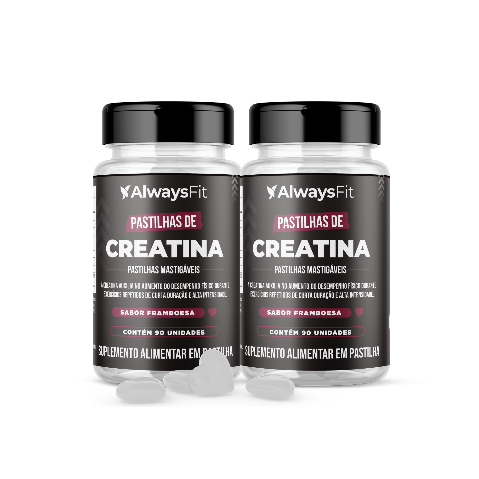 Creatina em Pastilha –  Sabor Framboesa