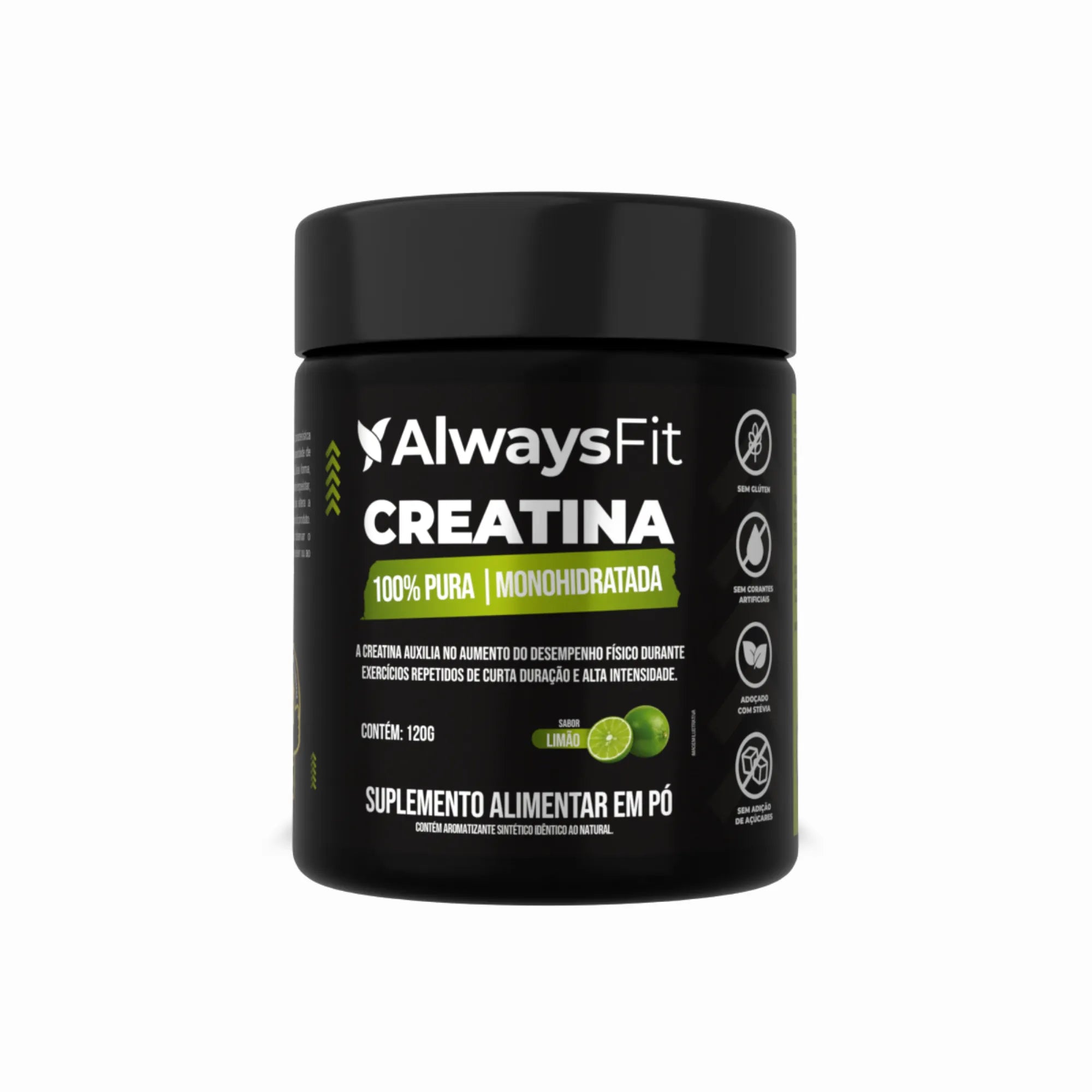 Creatina Monohidratada 100% Pura – Sabor Limão | 120g