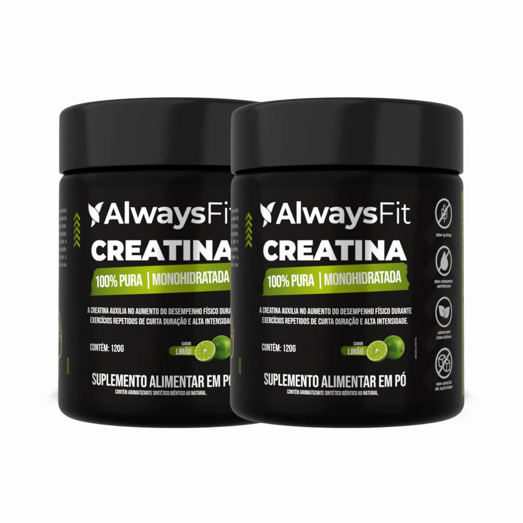 Creatina Monohidratada 100% Pura – Sabor Limão | 120g