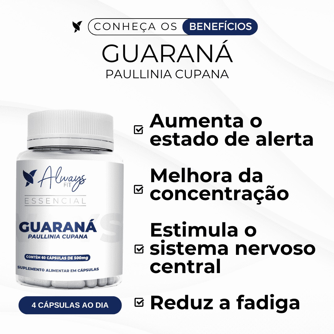 Guaraná (Paullinia Cupana) - 60 Cápsulas