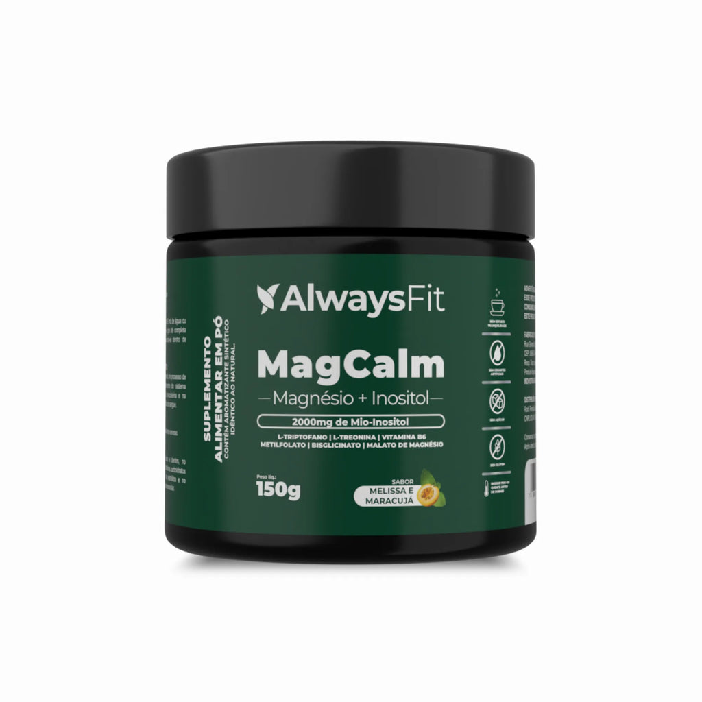 MagCalm - Magnésio, Inositol, L-Triptofano, L-Treonina, Camomila, Melissa