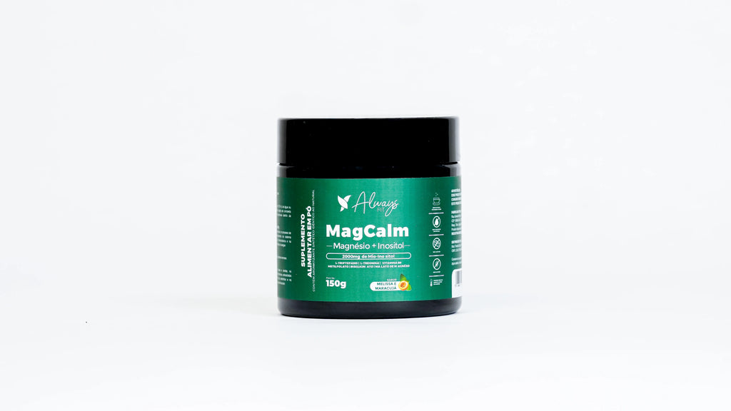 MagCalm - Magnésio, Inositol, L-Triptofano, L-Treonina, Camomila, Melissa