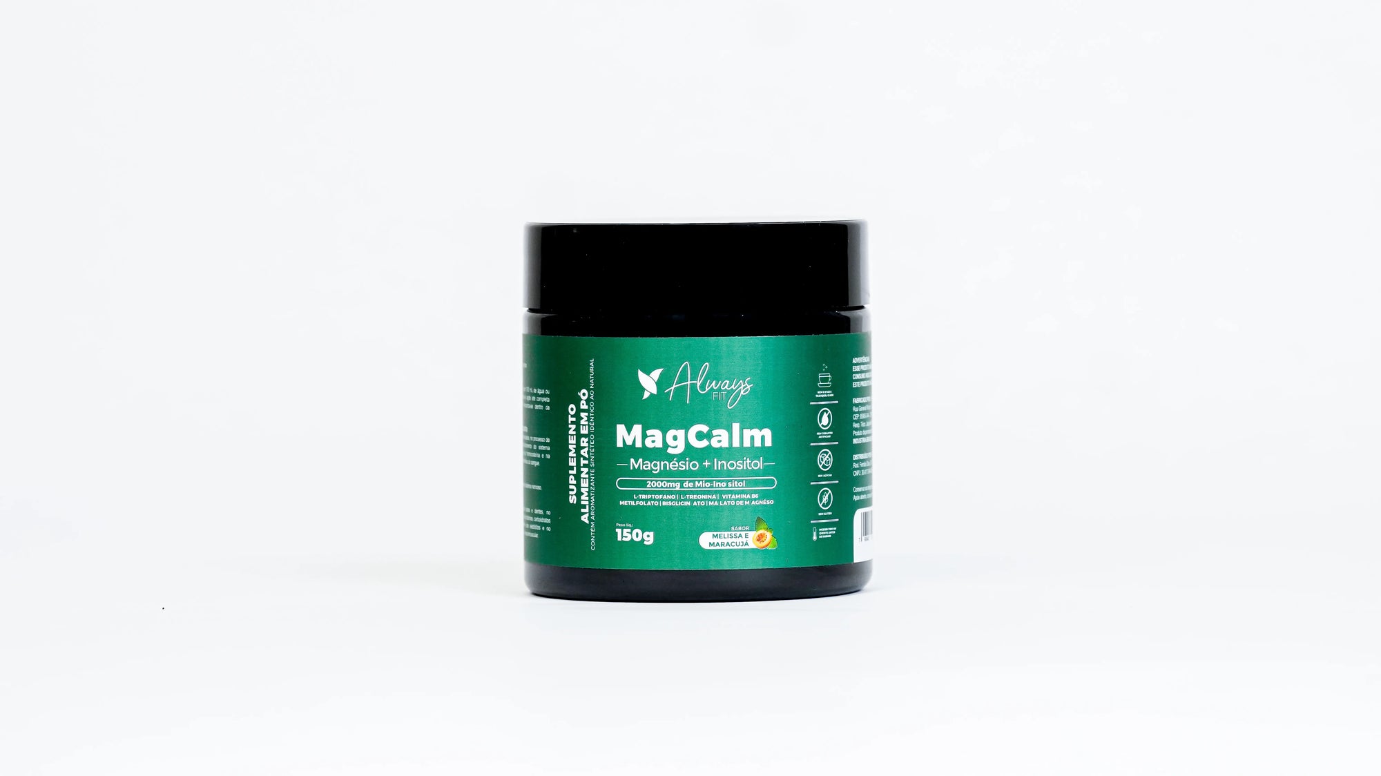 MagCalm - Magnésio, Inositol, L-Triptofano, L-Treonina, Camomila, Melissa