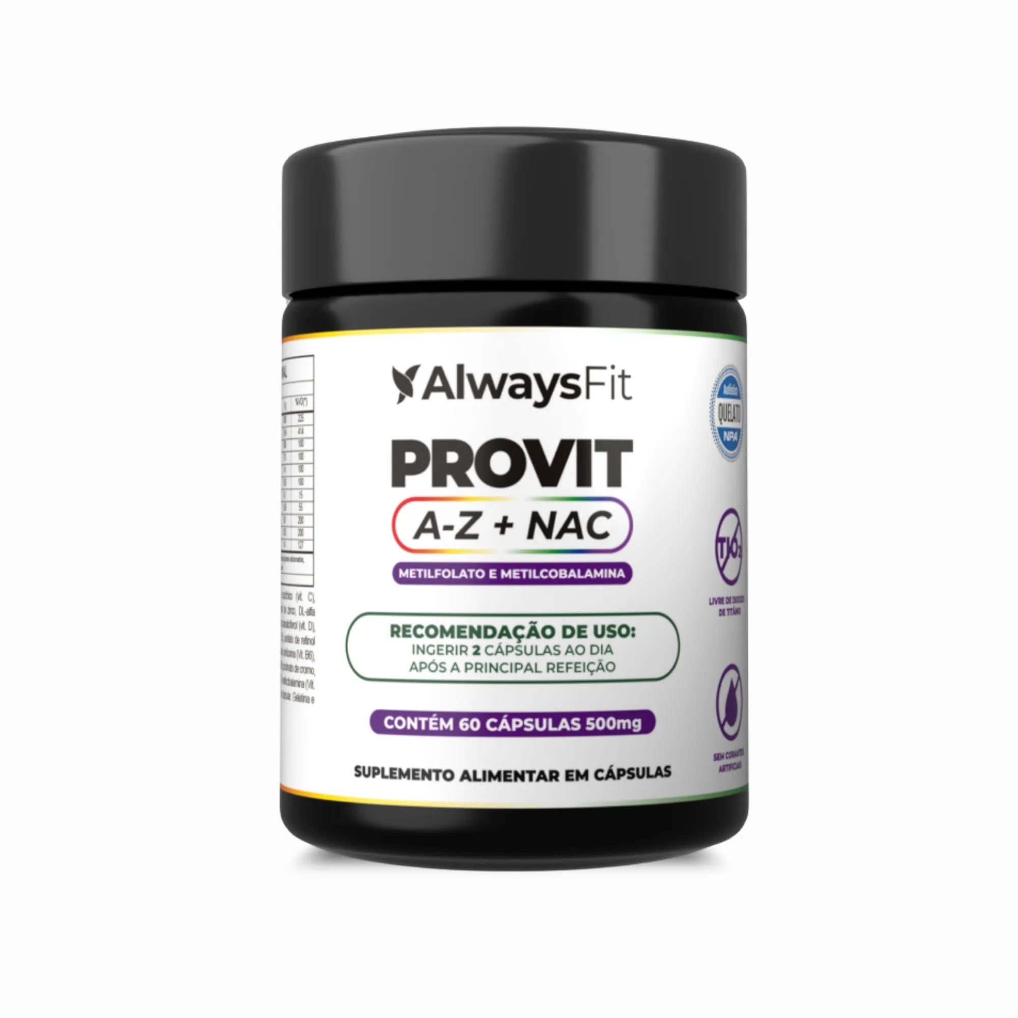Multivitamínico - ProVit A-Z + NAC - Fórmula Metilada - 60 Cápsulas