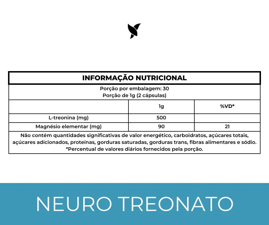 Neuro Treonato - Magnésio 60 Cápsulas