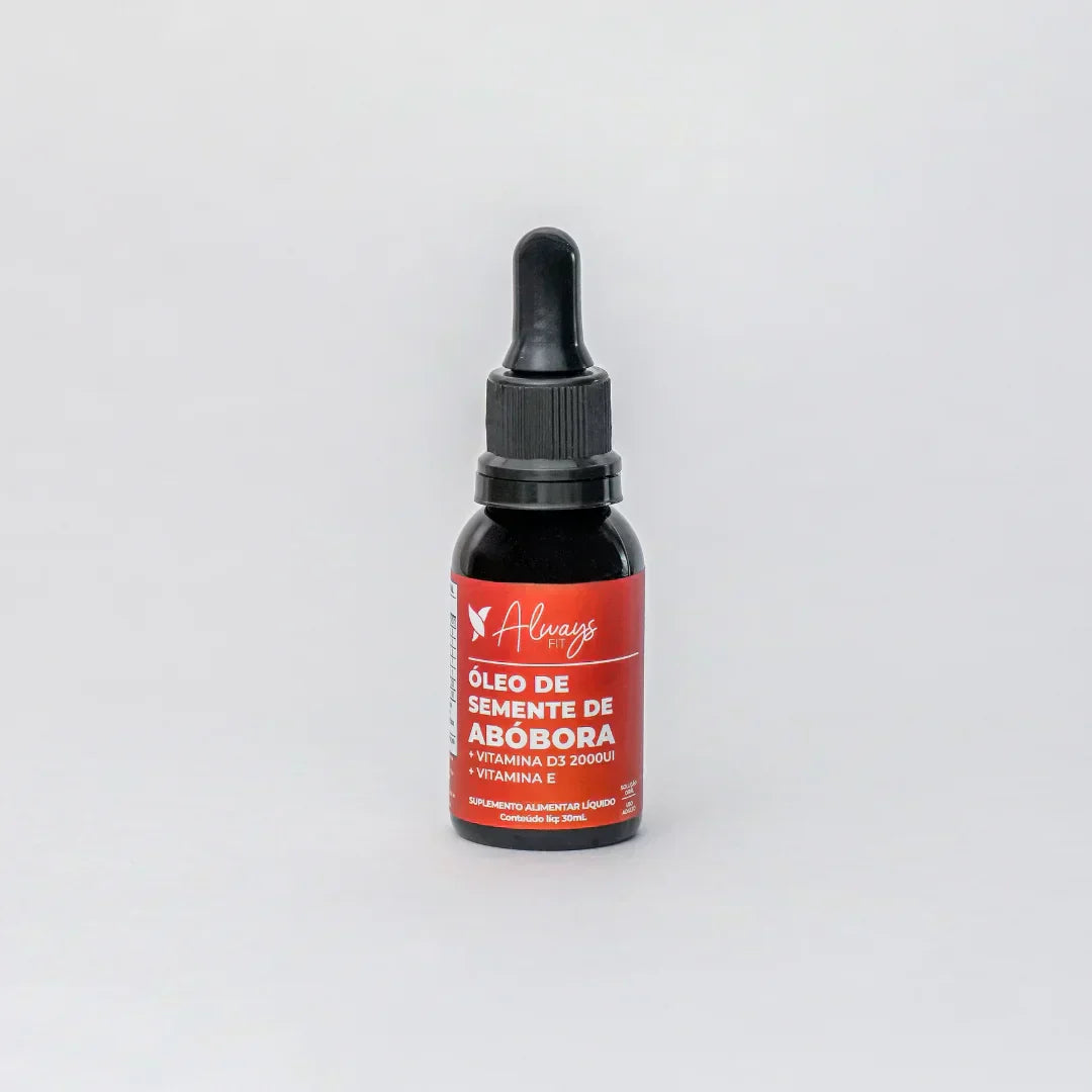 Óleo de Semente de Abóbora Gotas com Vitamina D3 e Vitamina E