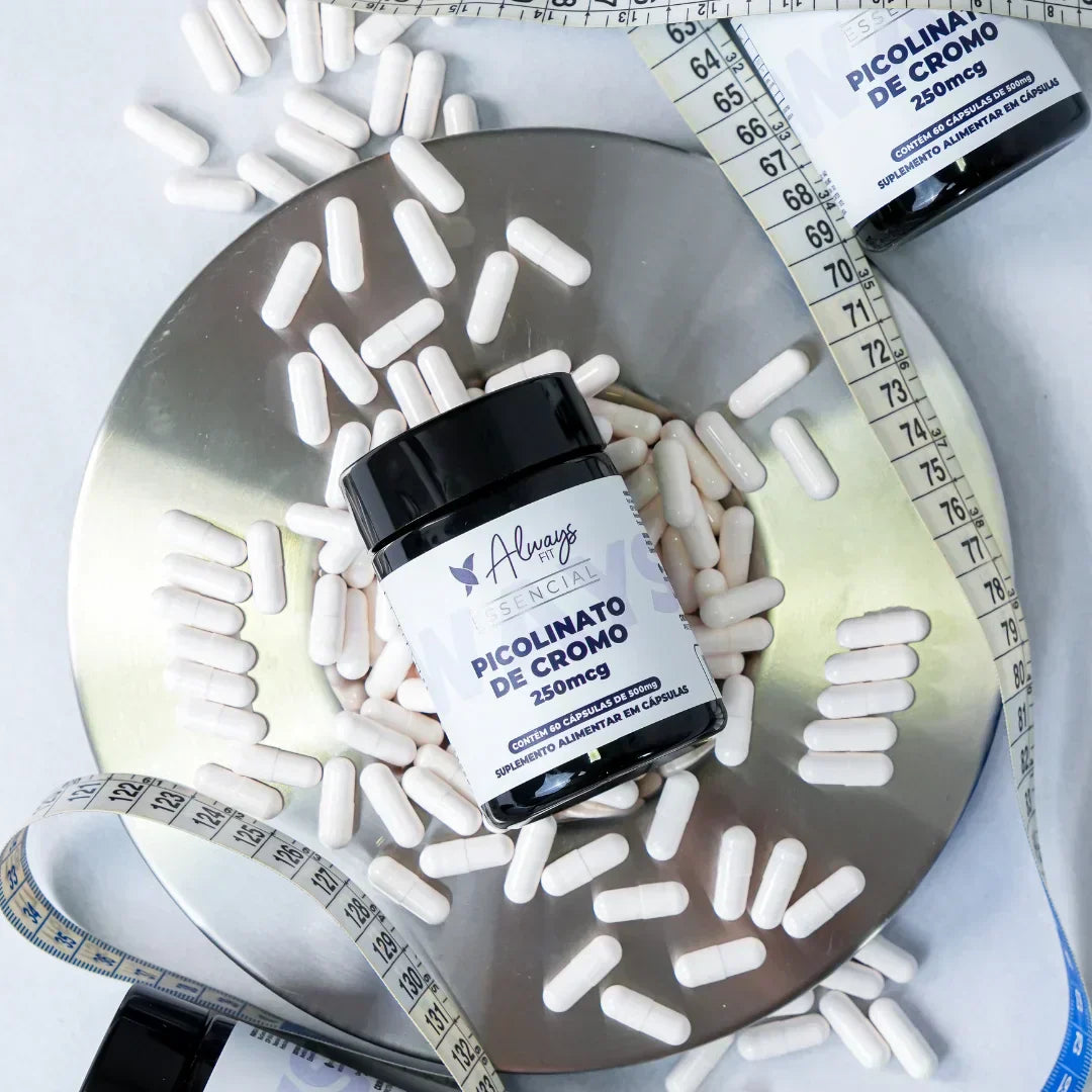 Picolinato de Cromo com 250mcg Dose Máxima- 60 Cápsulas