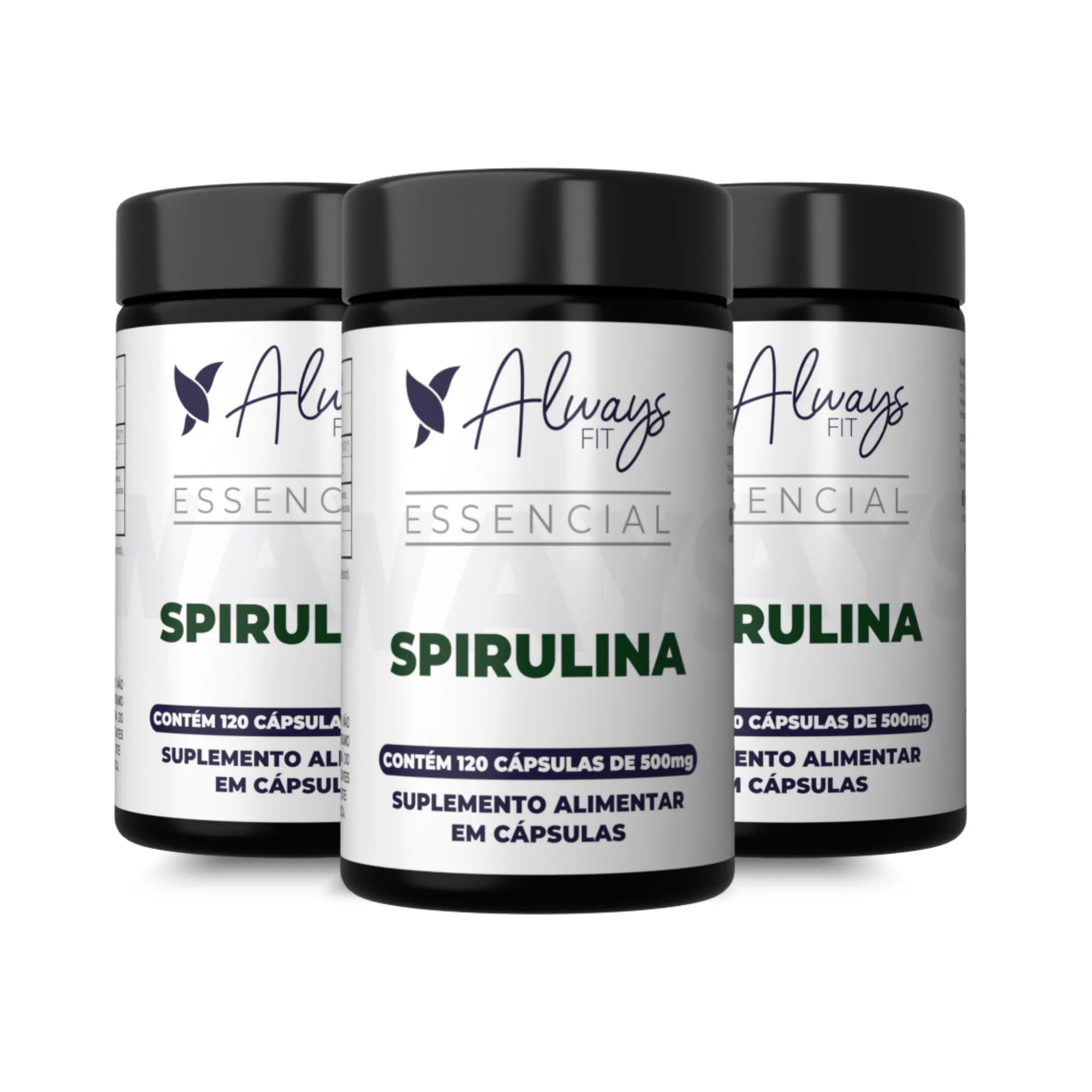 Spirulina 100% Pura - 120 Cápsulas